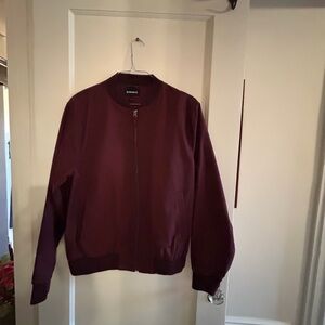 Bonobos Maroon Zip-Up Jacket